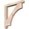 Ekena Millwork Westlake Arts and Crafts Smooth Bracket w/ Offset Brace, Douglas Fir, 5 1/2"W x 40"D x 40"H BKT0604X40X40WTL03SDF - alternate 1